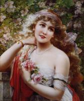 Vernon, Emile - Young Lady With Roses